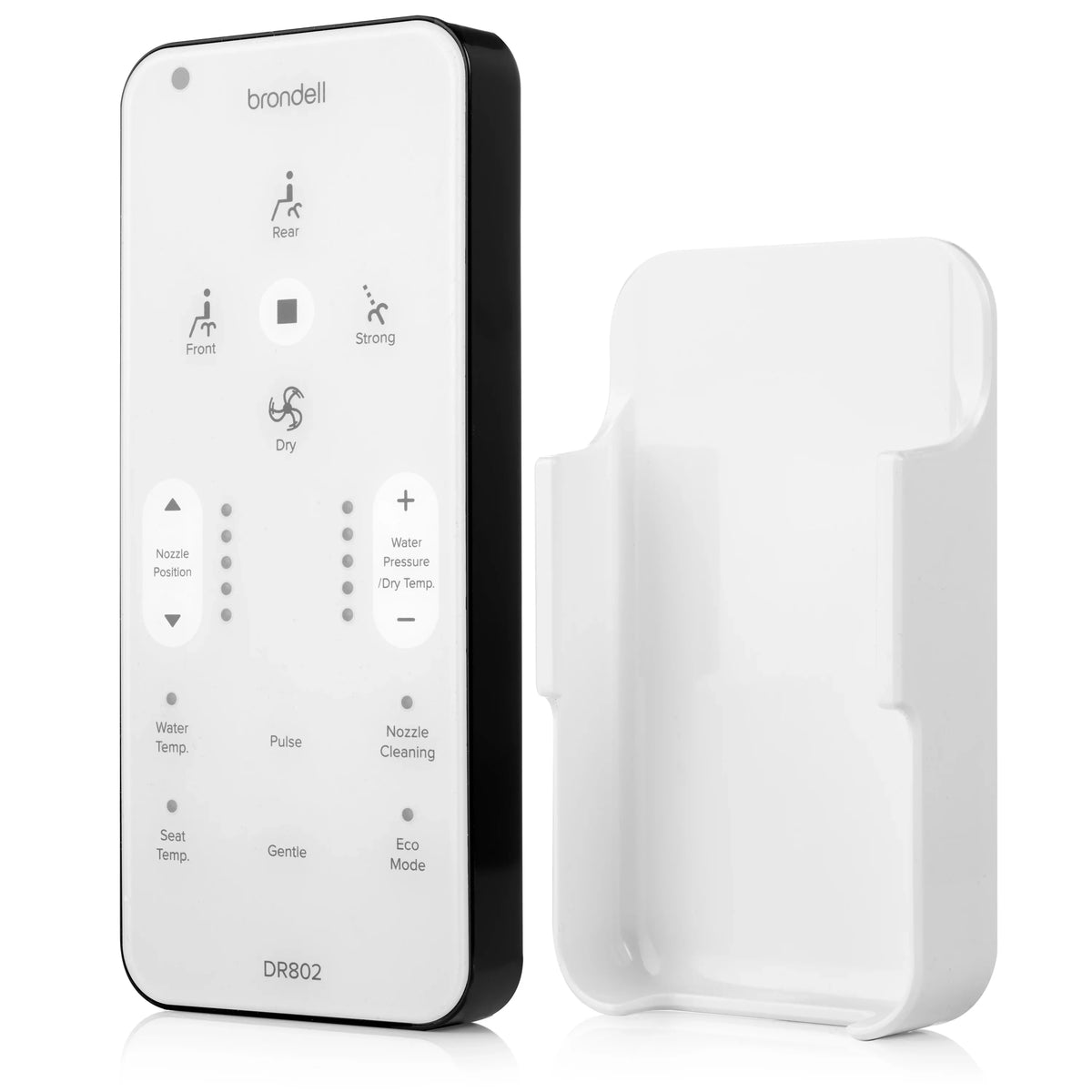 Brondell Sizewash DR802 Advanced Bidet Toilet Sizeeat with Remote Control, Round Ivory