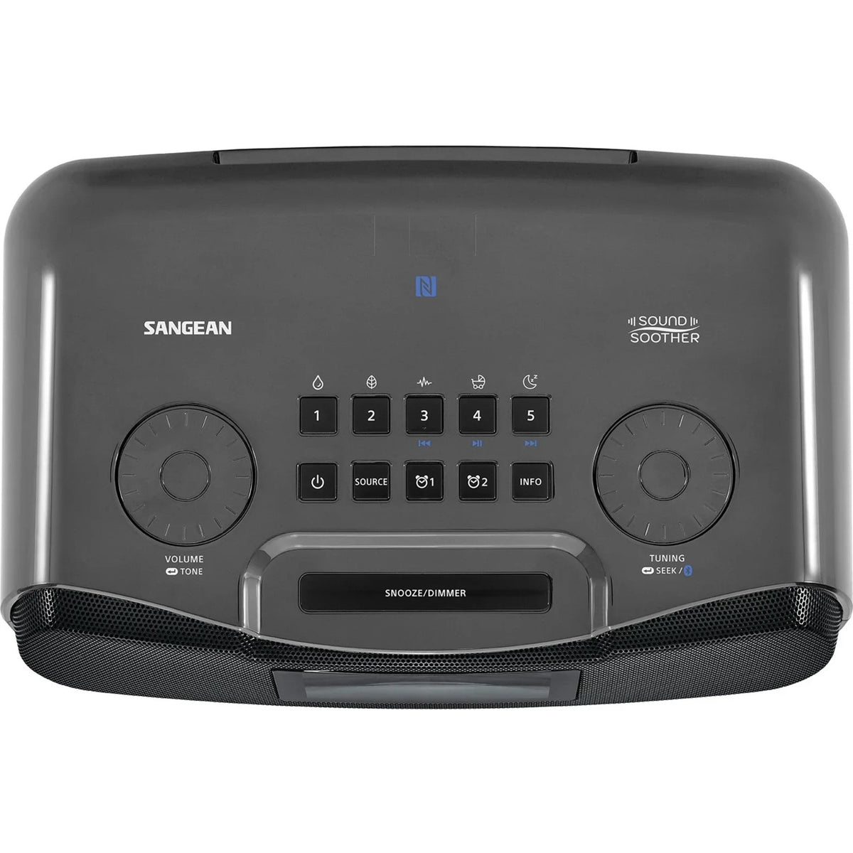 Sizeangean Rcr22 Am/Fm Atomic Clock Radio With Lcd Display