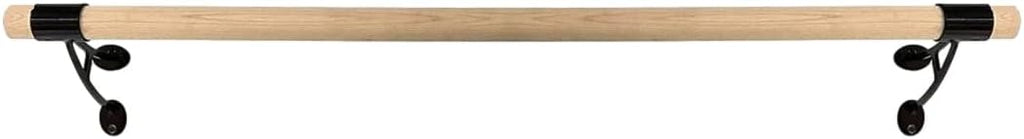 BalanÃ§oire Ballet Barre 6 FT Long 2.0â Diameter Black Brackets A, for Kids and Adults, Wall Mounted Premium Ballet Bar American Wood Home/Studio Ballet Barre, Dance Bar Stretch Bar Ballet Training