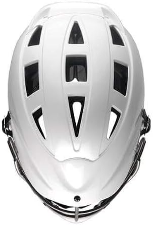 Cascade CS-R Lacrosse Helmet (White Shell/Silver Facemask) - Youth