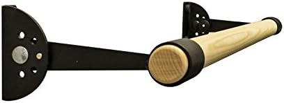 VITA Barre Wall-Mounted Single Ballet Barre, Traditional, Wood and Aluminum | Hinged Height, Made in USA, Home, Studio or Gym Exercise Equipment for Kids & Adults | Dance, Fitness, Pilates