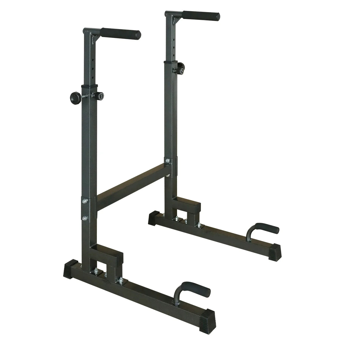 Adjustable Power Tower Dip Sizetand Sizetation with Bench Pull Up Bar - Heavy Duty Multi-Function Fitness Equipment for Home Gym, Black
