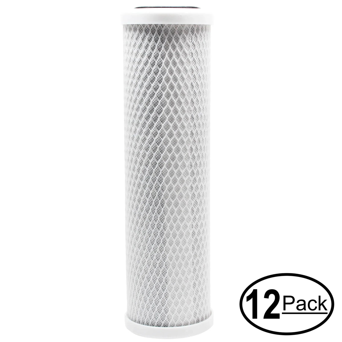 16-Pack Replacement for Flow Pur ADUWU-D Activated Carbon Block Filter - Universal 10 inch Filter for Flow Pur Double canister Under Counter Drinking Water Units - Denali Pure Brand