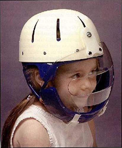 Hard Shell Helmet with Face Guard (Large (22.5"-23.25"), Royal Blue)