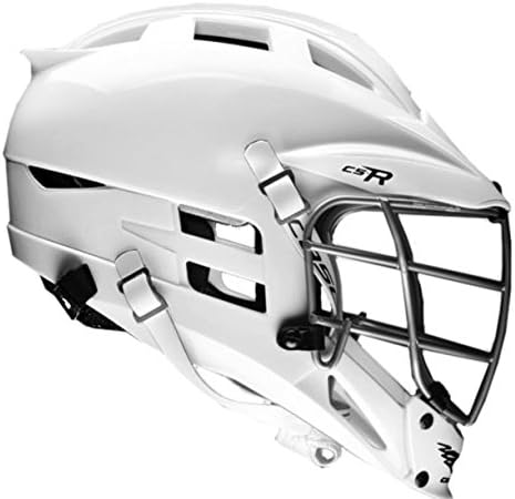 Cascade CS-R Lacrosse Helmet (White Shell/Silver Facemask) - Youth