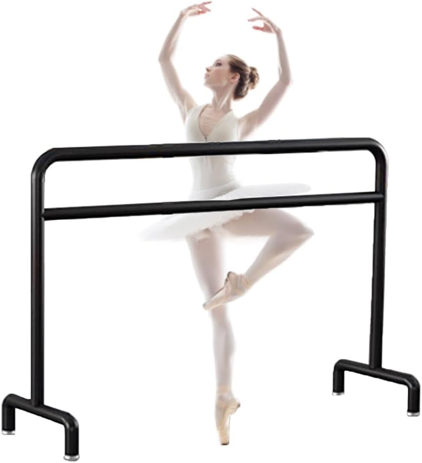 Ballet Barre Simple Black Metal Ballet Barre, The Double-Layer Leg Compression Bar is Suitable for Stretching Adults and Children, 2.5M/8.2FT