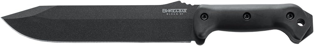 KA-BAR Becker BK9T Tactical Combat Bowie Knife â 9.25" 1095 Cro-Van Steel Blade, Black & Tan Grip, MOLLE-Compatible Nylon Sheath