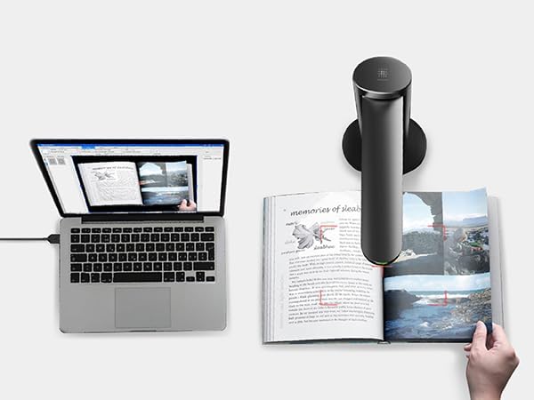 VIISAN K48 48MP Book Scanner & Document Camera, AI-Powered USB Camera with 600 DPI â Used for Book Digitization, Archiving & OCR, Auto Page Smoothing, Laser Positioning, Windows/Mac