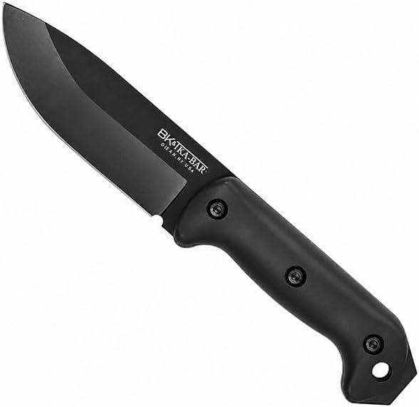 KA-BAR Becker BK2 Campanion Fixed Blade Knife, Carbon Steel