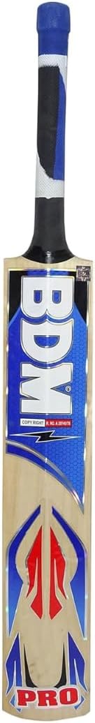 BDM Pro Kashmir Willow Wood Cricket Bat Adult Size