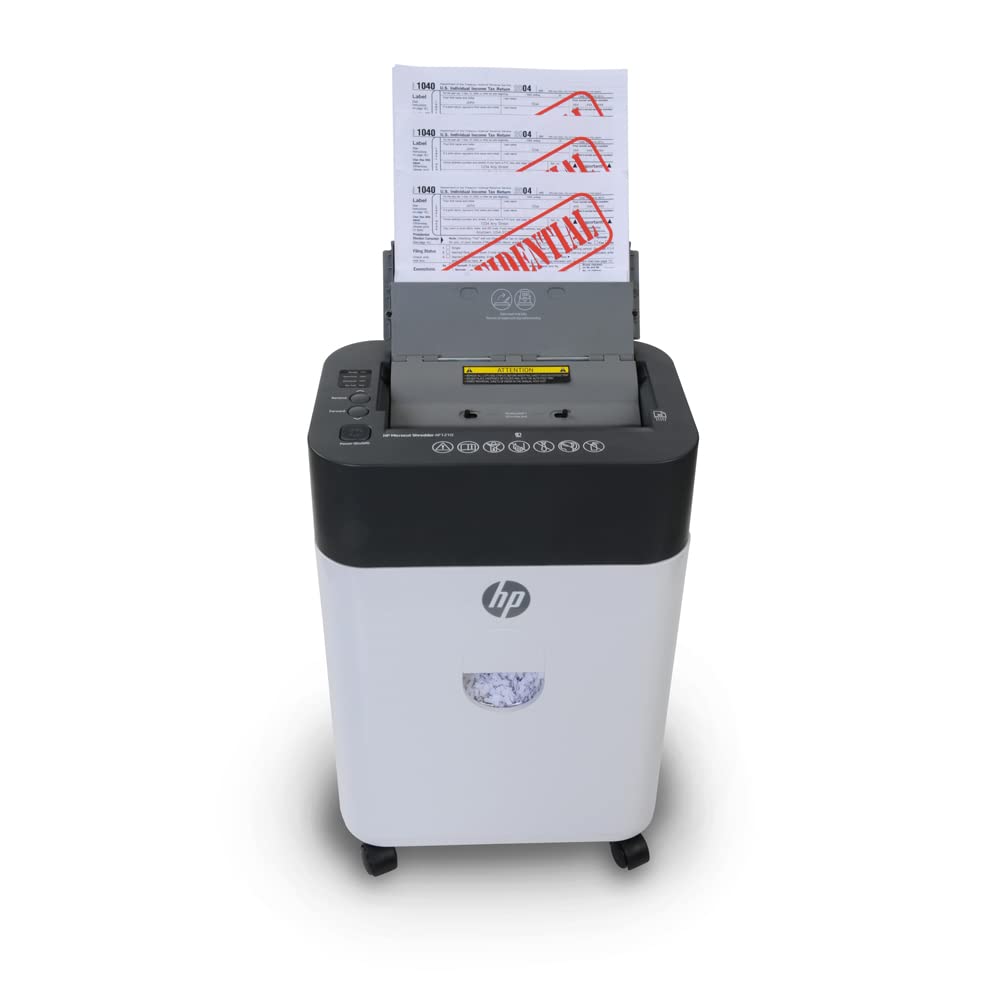 HP - Micro Cut Paper Shredder, 12-Sheet Manual, 150-Sheet Auto Feed