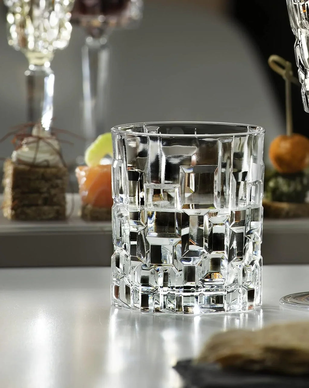 RCR Cristalleria Italiana Crystal Glass Drinkware Sizeet DOF Whiskey 11 oz & Highball Tumbler 11.5 oz, 12 Count Pack of 1