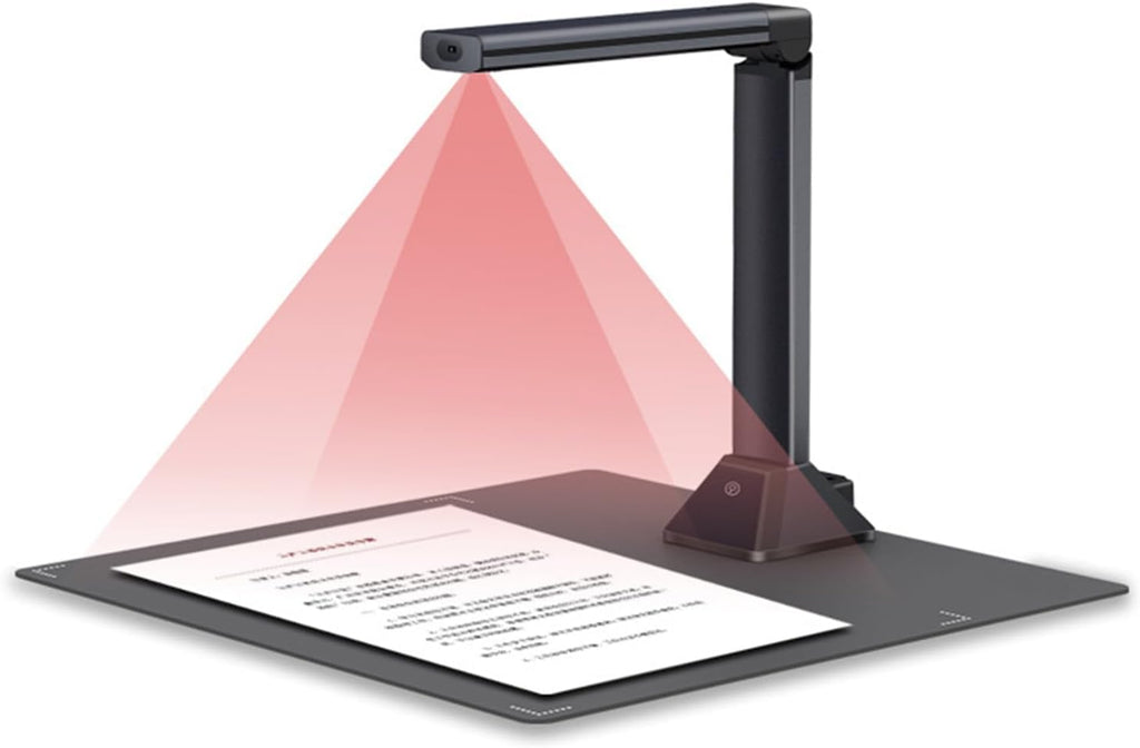 Portable Document Scanner Camera,18MP Book Document Camera with Deskewing,Capture Size A3,OCR Book Scanner for Remote Lessons Office and Education,Compatible with Windows & macOS