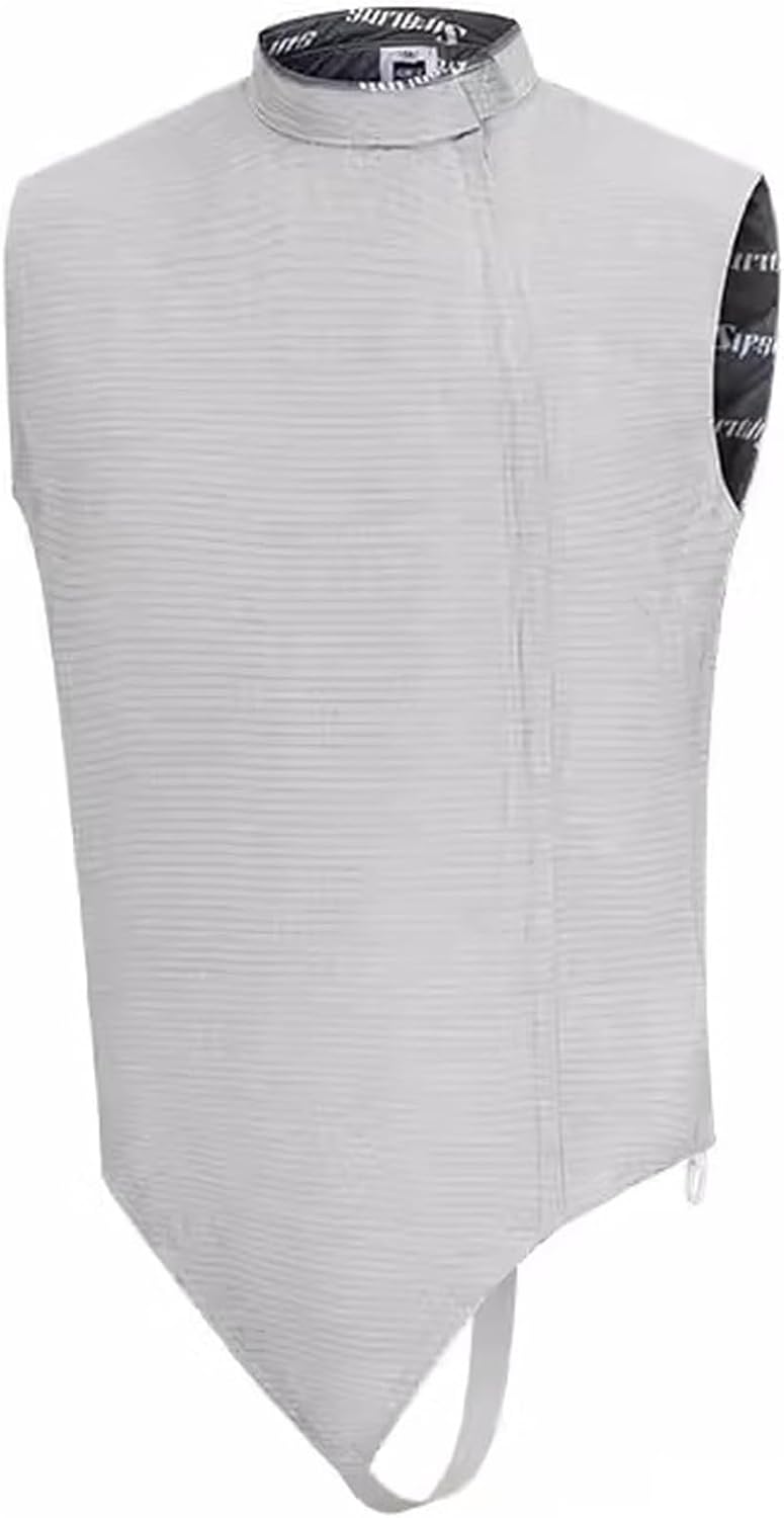Professional Fencing Foil Lame Jacket, Conductive Metal Vest, Washable and Durable Sleeveless Fencing Uniform for Training and Competition,Right Hand,38