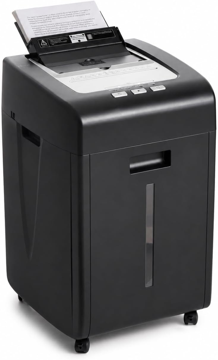 Paper Shredder 200 Sheet Auto Feed 2 X 15 mm P-5 Micro Cut