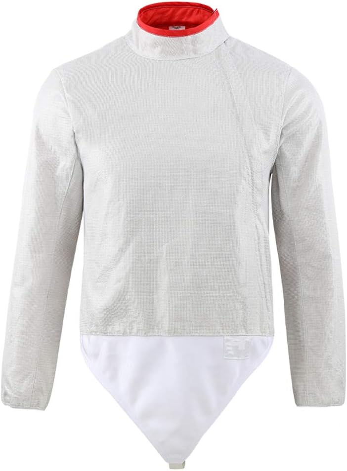 Fencing Electric Sabre Jacket,Stainless Steel Sabre Lame for Kids(Front-Zip)