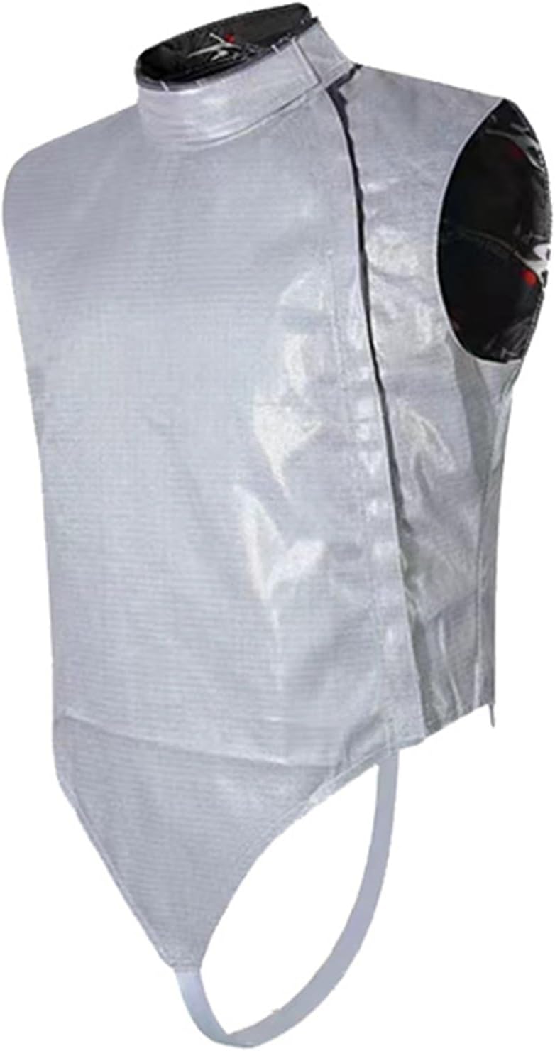 Fencing Electric Foil Jacket - Electric Foil Lame - Non-Washable Electric Fencing Metal Vest - Right Hand