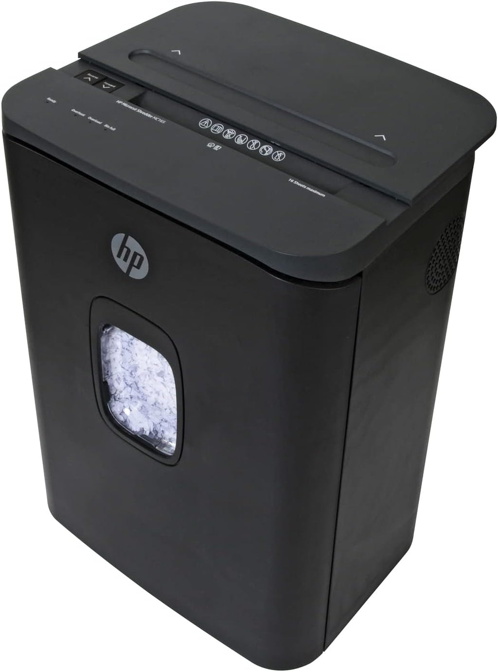 HP - Micro Cut Paper Shredder, 16-Sheet with Slide Top for Office