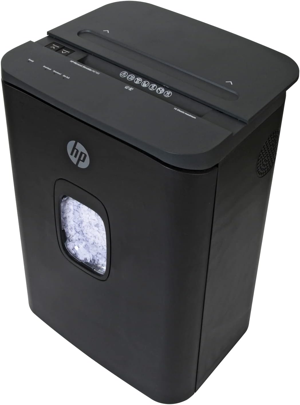 HP - Micro Cut Paper Shredder, 16-Sheet with Slide Top for Office