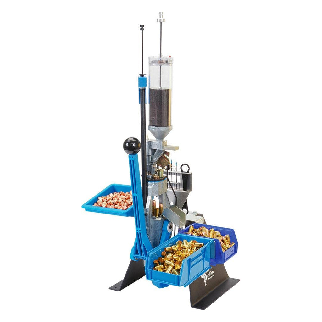 Dillon Precision Square Deal Progressive Reloading Machine | Compact 4-Station Auto-Indexing Handgun Cartridge Reloader with Included Dies