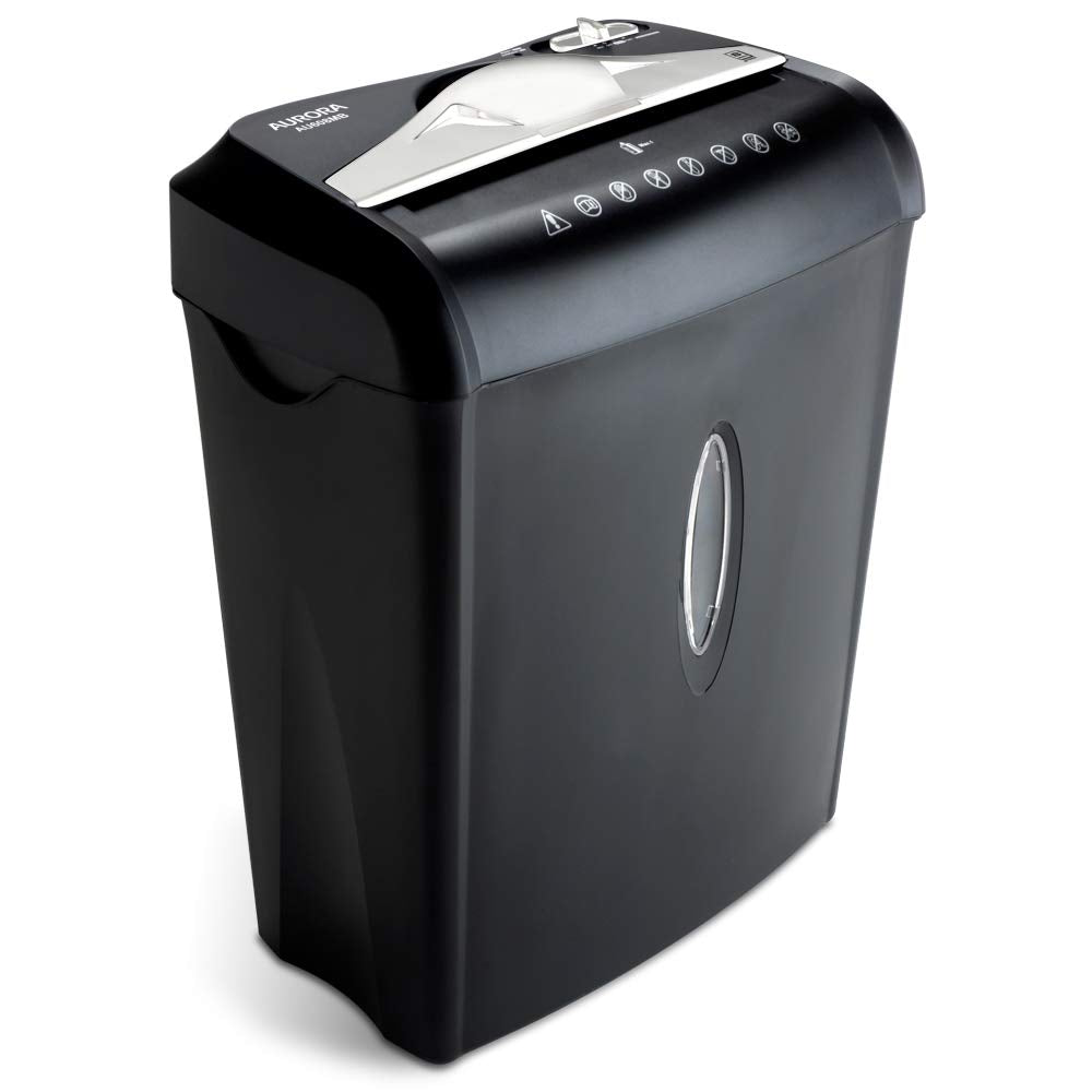Aurora Anti-Jam 14-Sheet Crosscut Paper/CD and Credit Card Shredder/with 6-Gallon pullout Basket 120 Minutes Continuous Run Time