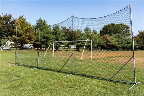 Predator Sports 10ft x 30ft Multi-Sport Backstop Net â Baseball Backstop Net, Lacrosse Nets for Backyard â Freestanding Sports Netting Barrier/Ball Stop Netting System