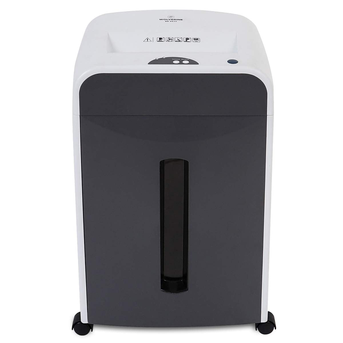 WOLVERINE SD9112 P5 Micro Cut Paper Shredder,10 Sheet,60Min,6 Gal, White
