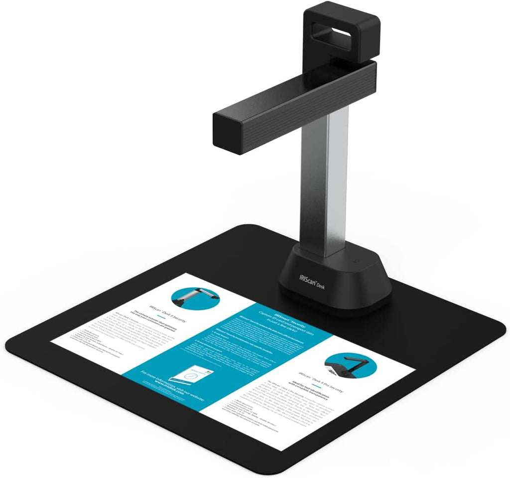 IRIScan Desk 6-Document Scanner,Auto-Flatten & Deskew Tech, 12MP Camera, Capture Letter Size (8,5x11in),Text to Speech 138 Languages OCR,PDF/Searchable PDF/Word/Tiff/Excel,Windows & MacOS,Silver Grey
