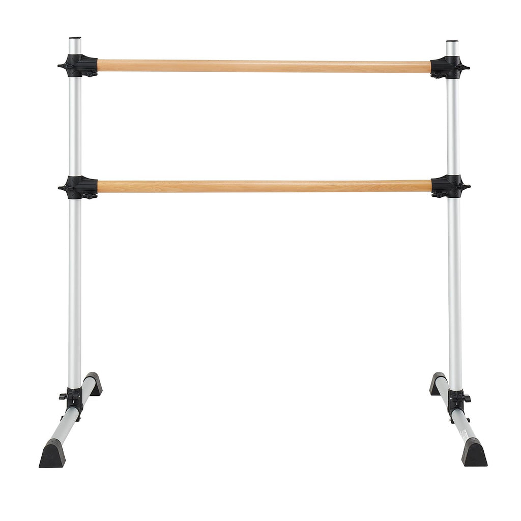 VEVOR Ballet Barre, Barre Bar for Home, Freestanding Portable Ballet Stretching Dance Bars, Height Adjustable Anti-Wobble Fitness Gym Studio Equipment