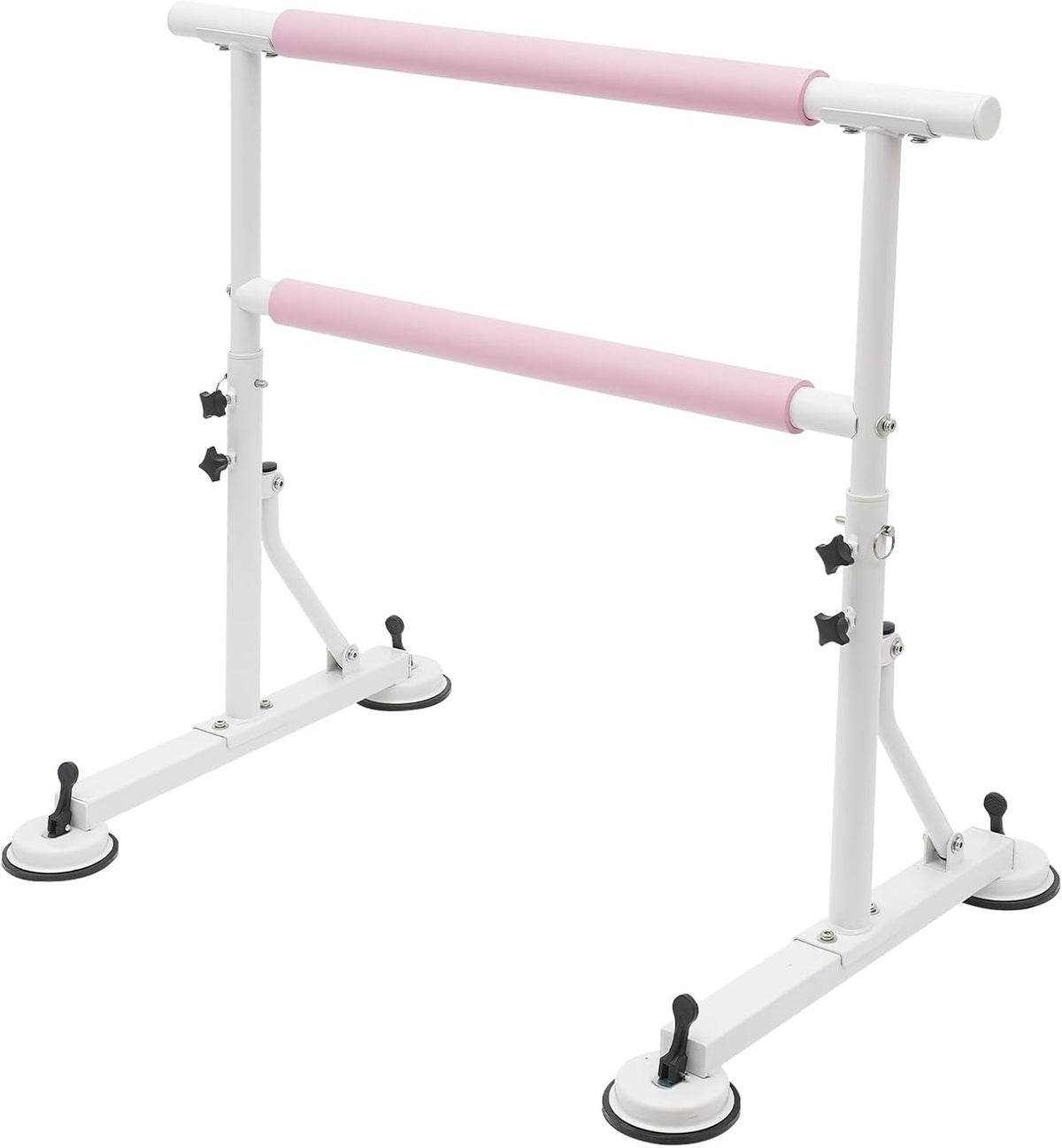 Freestanding Ballet Barre | Height Adjustable Ballet Bar | Double Ballet Stretch Dance Bar | Ballet Stretch Dance Bar for Kids Adult | with Non-Slip Rubber Pads | 33.07-43.31in Adjustable Height