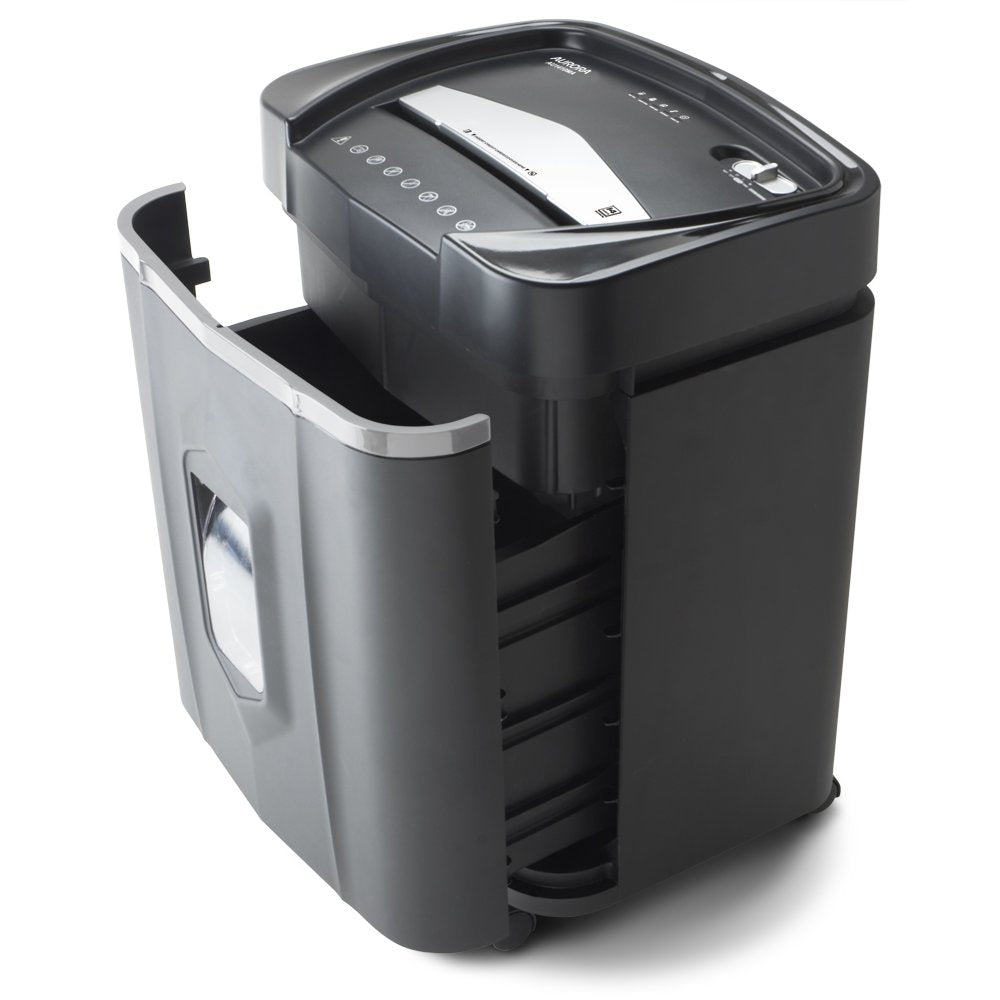Aurora Commercial Grade 150-Sheet Auto Feed Heavy Duty Micro-Cut Paper and Credit Card Shredder with 6.3 Gallon Pullout Basket / 60 Minutes Continuous Run Time/P-4 Security Level