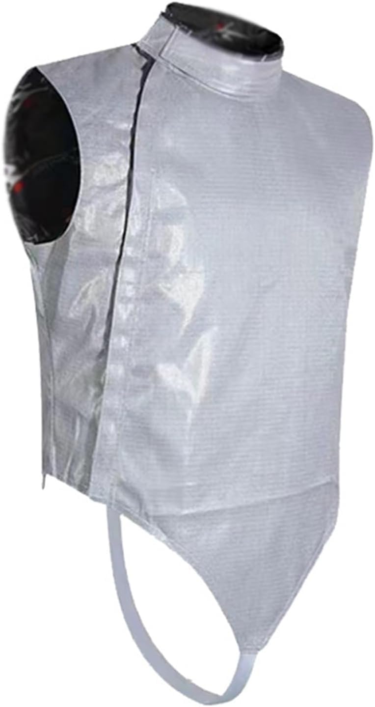 Fencing Training Protective Suit, Fencing Sabre Jacket, Fencing Lame Foil Lame Saber Lame Non-Washable Electric Fencing Metal Jacket Metallic Vest(Size:54#,Color:Left Hand)