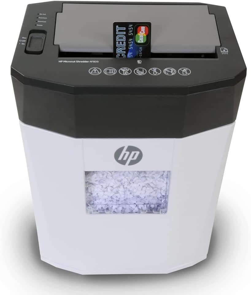 HP - Micro Cut Paper Shredder, 9-Sheet Manual, 80-Sheet Auto Feed