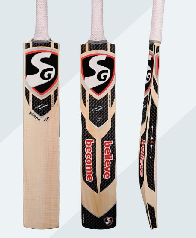 SG Sierra 150 Premium English Willow Cricket bat - Short Handle, Adult Size