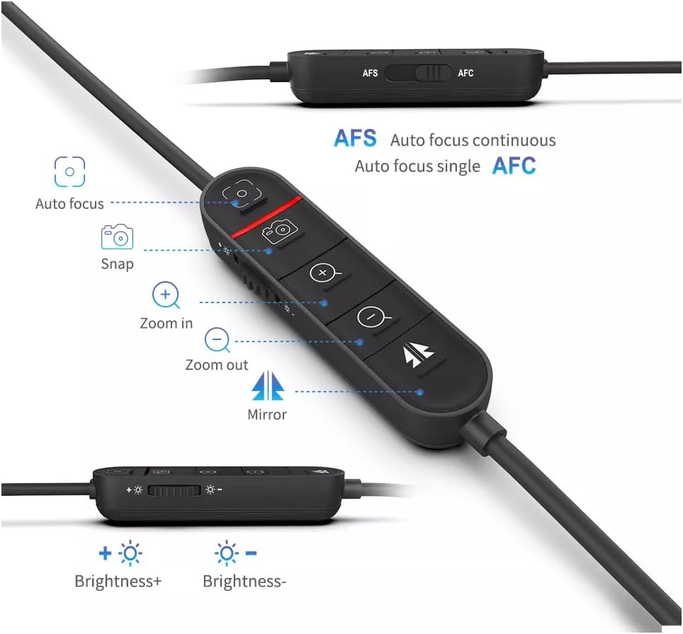 JoyUsing V600 4K Document Camera, Fast PDAF, 12MP USB Webcam Auto Focus LED Light for Teaching Streaming - Windows, Mac