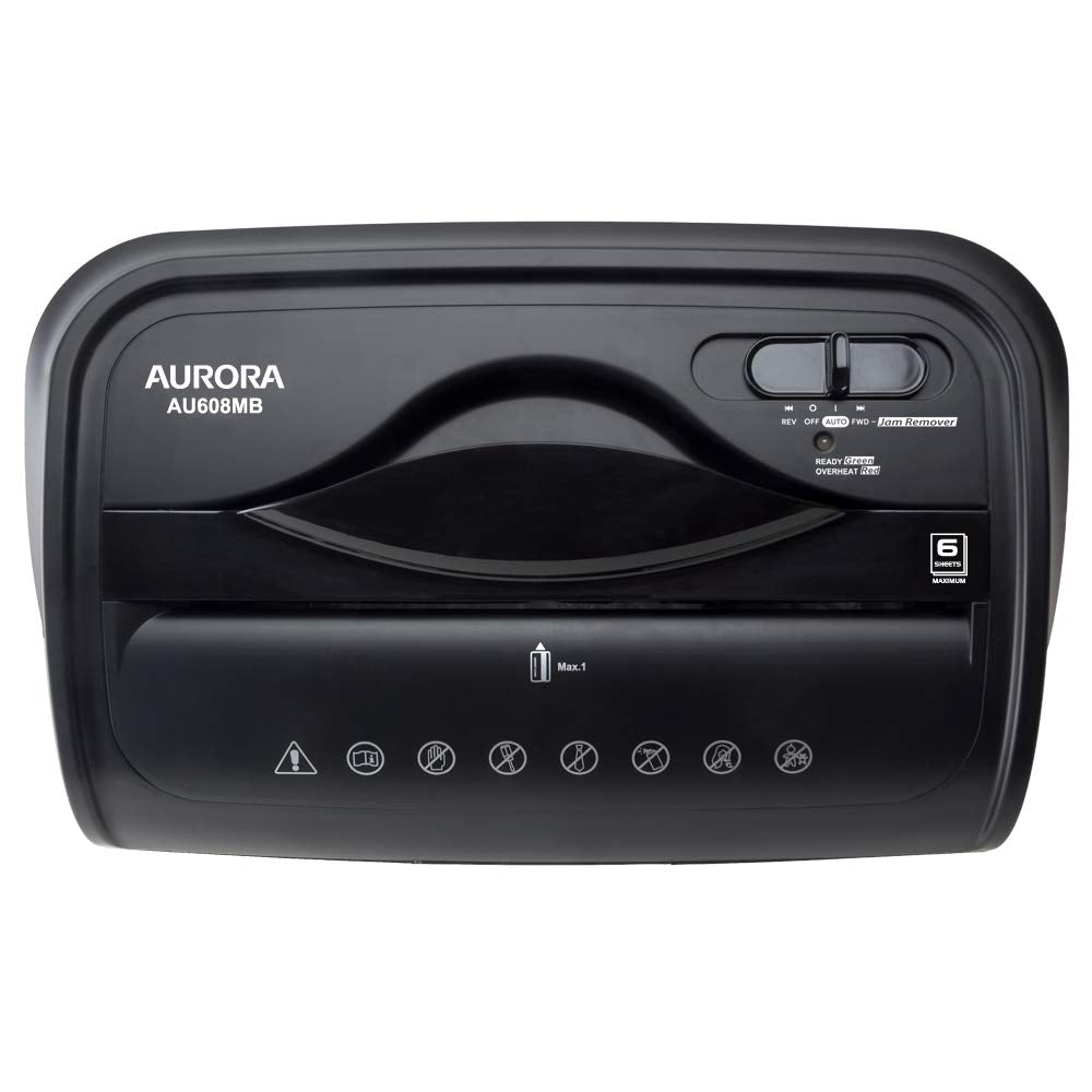 Aurora AU1225MA High-Security 12-Sheet Micro-Cut Paper and CD/Credit Card Shredder/ 5-Gallon Pullout Basket/40 Minutes Run Time