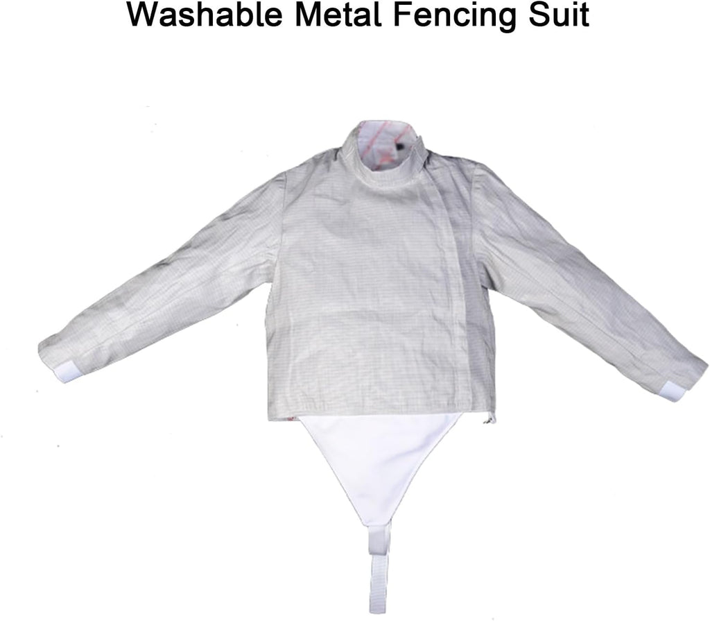 Fencing Equipment for Unisex, Fencing Electric Sabre Jacket, Washable, Elastic Cuffs, Adjustable Buckle, for Right Hand
