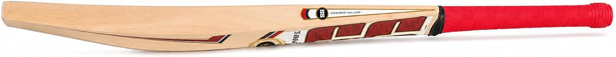 SS Prince 77 Kashmiri Willow Cricket Bat Grade 1, Hand Selected Willow, Made to Play with Leather and Hard Tennis Ball Cricket, Full Size - Short Handle, Men's Size