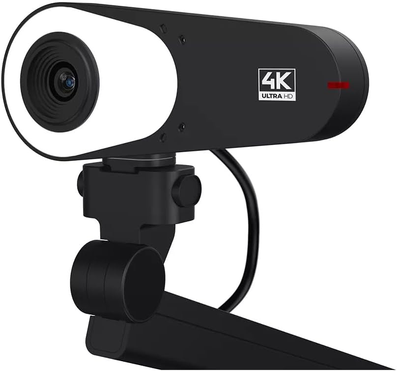 JoyUsing V600 4K Document Camera, Fast PDAF, 12MP USB Webcam Auto Focus LED Light for Teaching Streaming - Windows, Mac