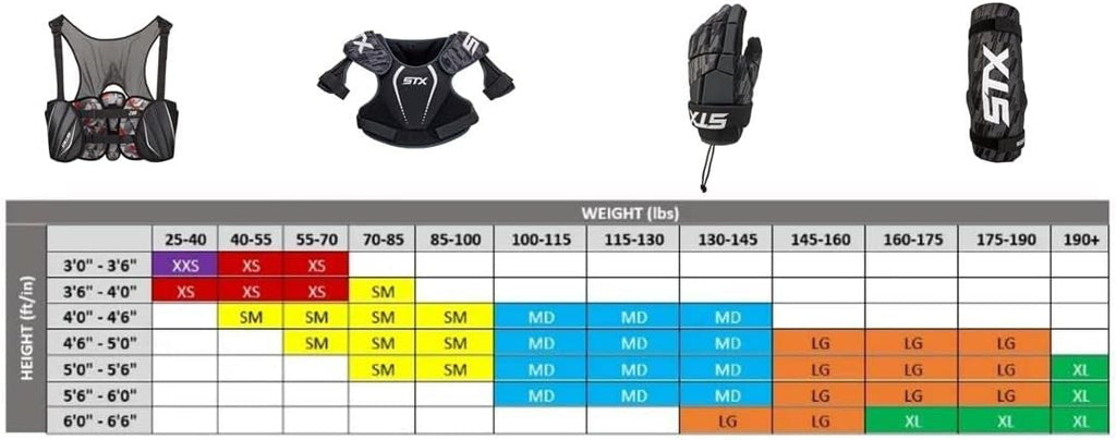 Lacrosse Unlimited 4-Piece STX Stallion 75 USA Youth Starter Set with STX Rival Jr. Helmet