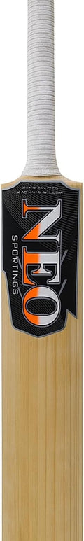 Kashmir Willow Cricket Bat, Grade 1 Premium Wood, Adult and Youth Size, Harrow Size with Natural Wood Finish (Players preferring Size 6 and Harrow)
