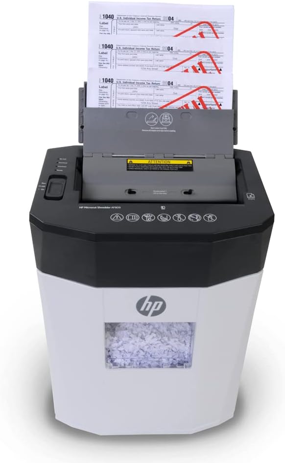 HP - Micro Cut Paper Shredder, 9-Sheet Manual, 80-Sheet Auto Feed