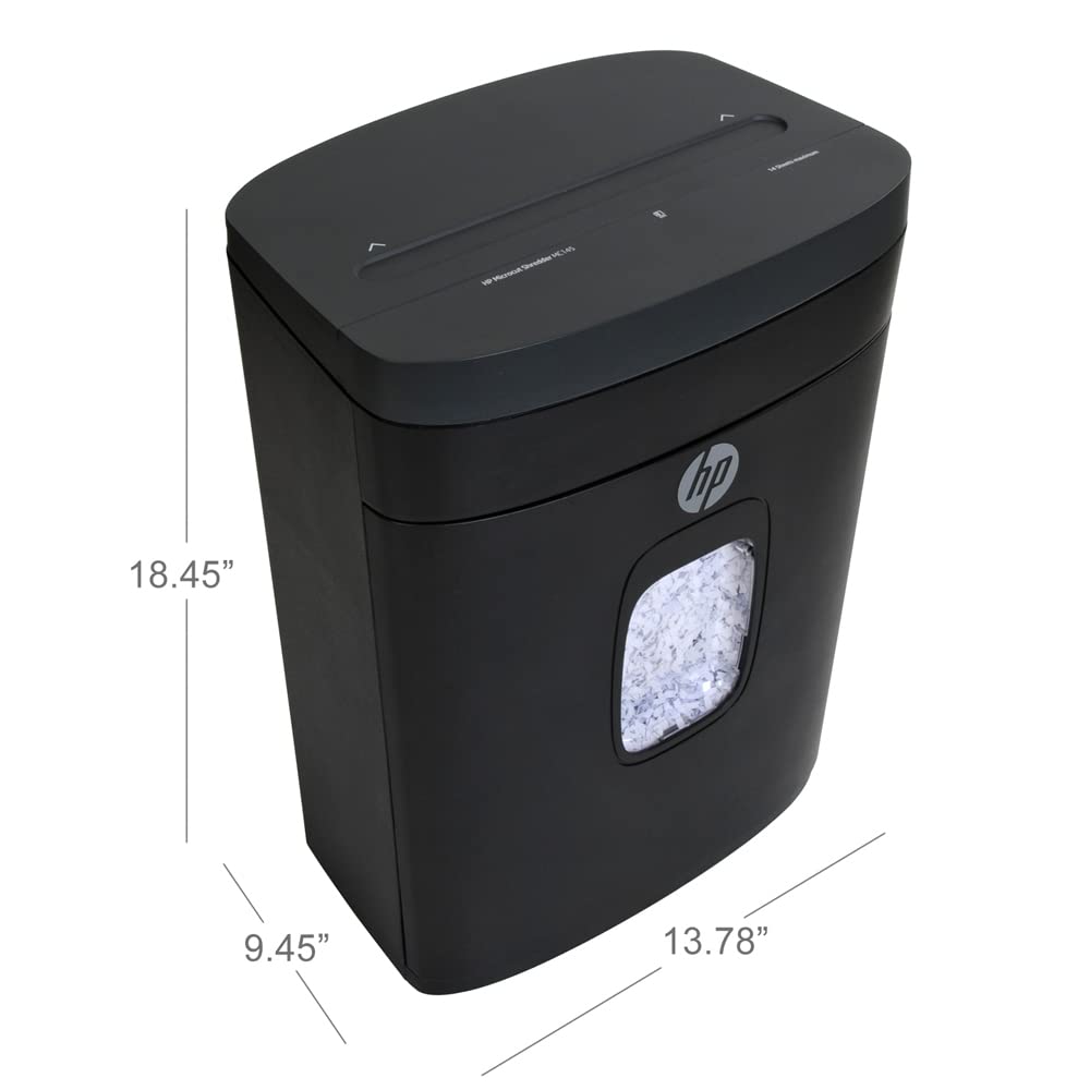 HP - Micro Cut Paper Shredder, 16-Sheet with Slide Top for Office