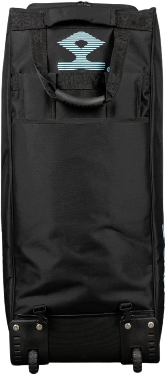 SHREY Star Duffle 2.0 Wheelie Cricket Kitbag|Two Padded Bat Pockets|Highly Water Resistant|Mesh Panel