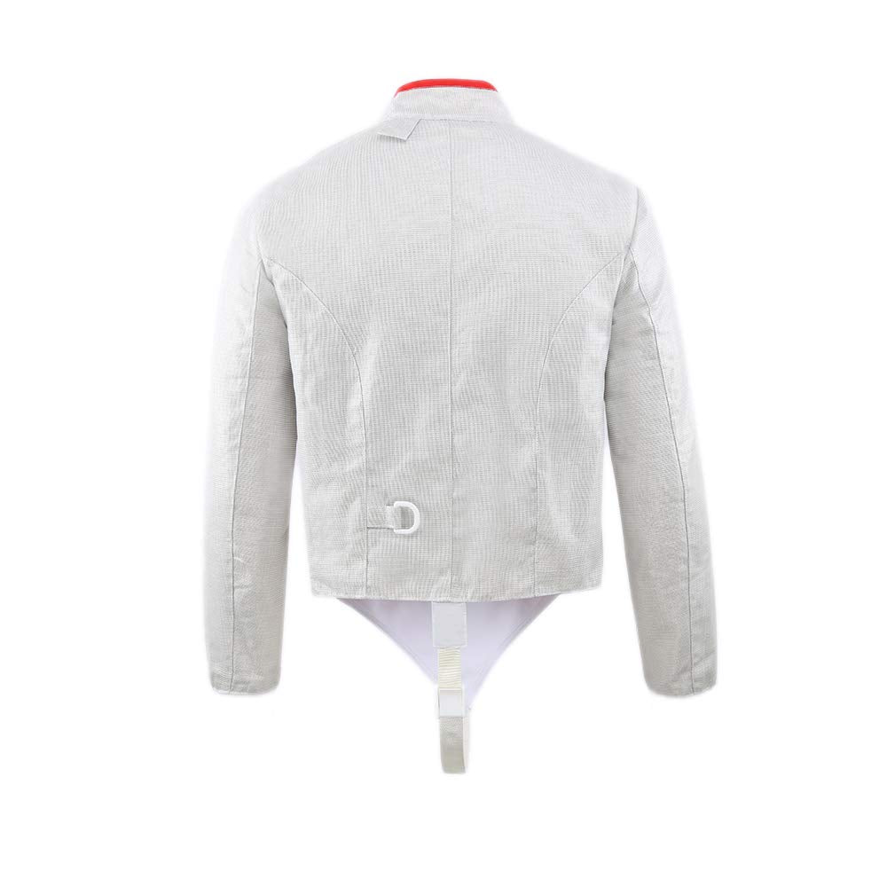 Fencing Electric Sabre Jacket,Stainless Steel Sabre Lame for Kids(Front-Zip)