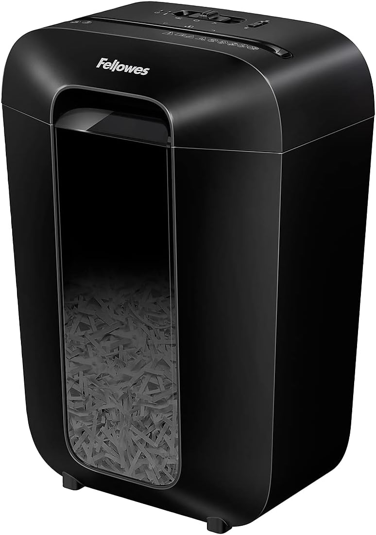 Fellowes Powershred LX70-DB 11 Sheet Cross-Cut Household Paper Shredder for Home Office