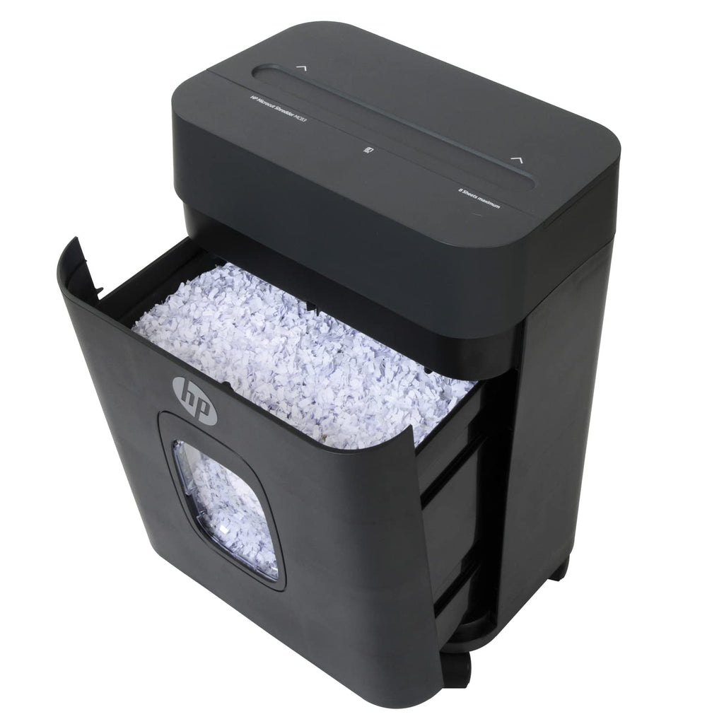 HP - Micro Cut Paper Shredder, 16-Sheet with Slide Top for Office