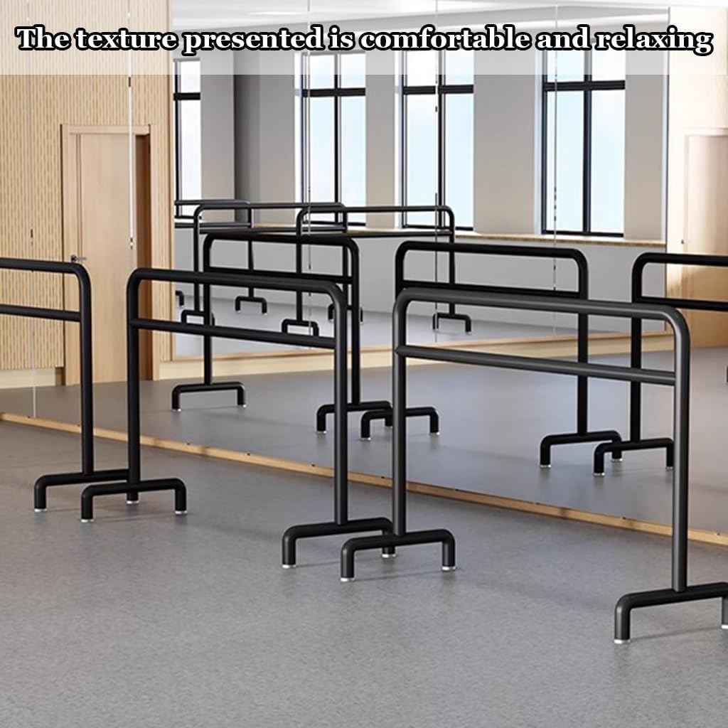 Ballet Barre Simple Black Metal Ballet Barre, The Double-Layer Leg Compression Bar is Suitable for Stretching Adults and Children, 1.5M/5FT