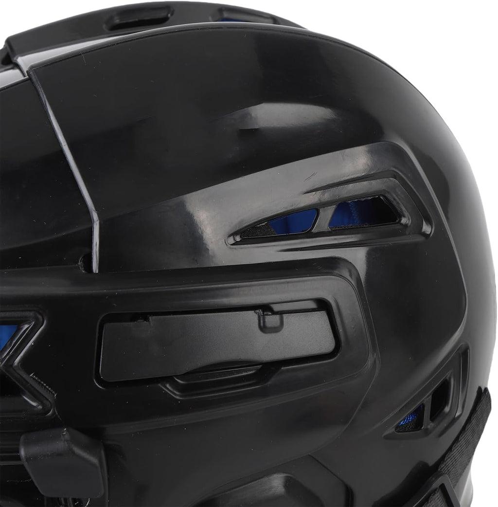 Alomejor Lightweight Hockey Helmet, Professional Training Helmet, Face Protective Equipment for Sports Gear,Black