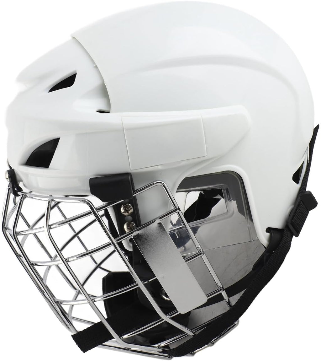 Hockey Helmet, ABS Protective Structure with EVA Padding, Youth Face Cage for Roller and Ice Hockey Sports (M)